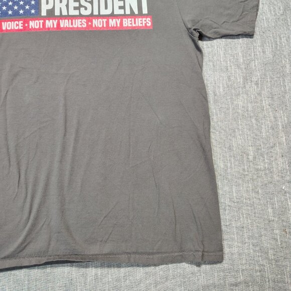 Political T-Shirt Size Large Gray Left Liberal Democratic Not My President - Picture 7 of 12